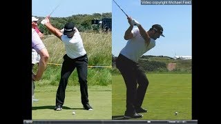 Jon Rahm golf swing  Long Iron faceon amp downtheline July 2017 [upl. by Jeannie62]