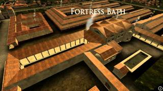 Animation of ancient Roman Fort in Caerleon Wales [upl. by Mcdowell]