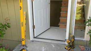 Jeld Wen Front Door Installation  Really crappy products and craftsmanship PART 1 [upl. by Pernas]