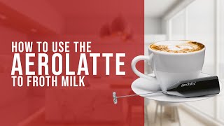 How To Use the AeroLatte To Froth Milk [upl. by Ihsoyim]