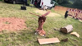 A fabulous range of wooden sculpture at Caerleon festival 2024 [upl. by Edin]