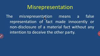 Misrepresentation [upl. by Saffian]