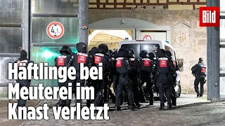 Gefängnismeuterei Polizei stürmt Knast in Thüringen  JVA Untermaßfeld [upl. by Adnical101]