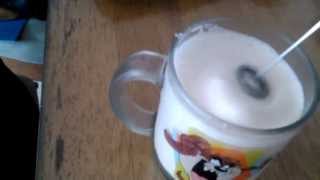 Aerolatte Review Frothing Cold Milk In Under 1 Minute [upl. by Esinrahs]